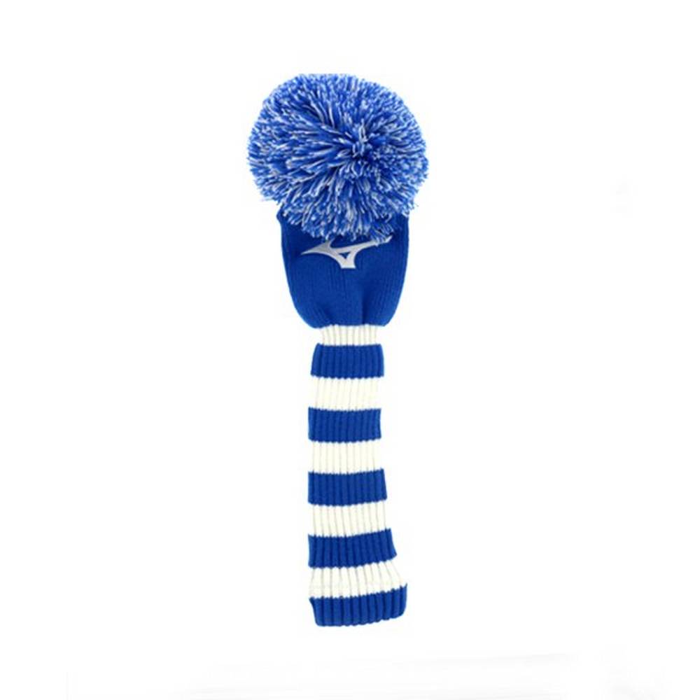 Damske Pokrývka hlavy Mizuno Knit Pom Driver Modre/Biele Vypredaj APHB91352